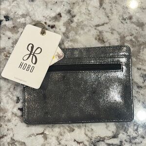 HOBO Metallic Silver Card Holder